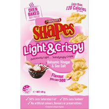 Arnott's Shapes Light & Crispy Vinegar & Sea Salt Crackers 120g
