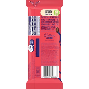 Cadbury & More Raspberry Cheesecake Chocolate Block 195g