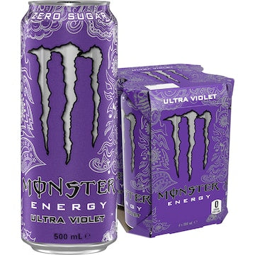 Energy Drink, 500mL Cans, 4 Pack