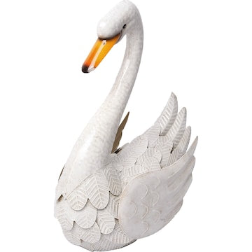 Green Gardener Metal Swan White each