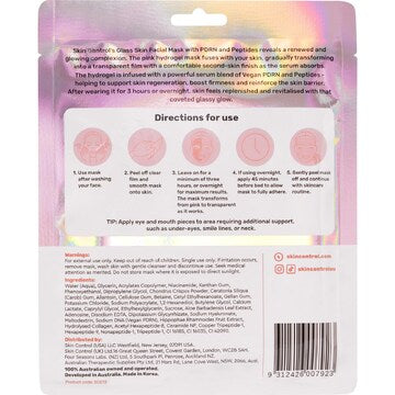 Skin Control Glass Skin Face Mask PDRN & Peptides each
