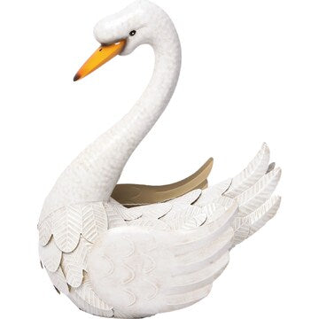 Green Gardener Metal Swan White each