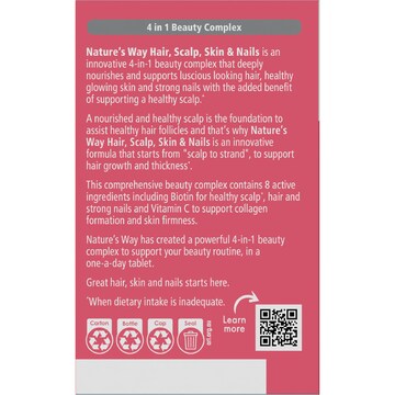 Nature's Way Beauty Hair Scalp Skin & Nail Tablets 100 pack