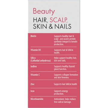 Nature's Way Beauty Hair Scalp Skin & Nail Tablets 100 pack