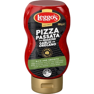 Leggo's Gourmet Pizza Passata Sauce Garlic & Oregano 390g