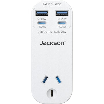 Jackson 20W PD Rapid Charge Wall Adaptor each