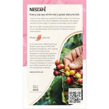 Nescafe Krispy Kreme Strawberry Doughnut Latte Sachets 8 pack