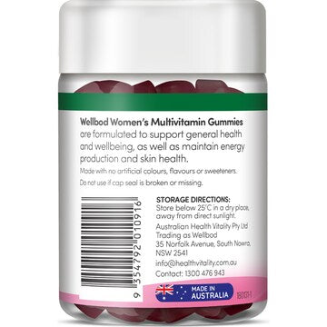 Wellbod Women's Multivitamin Gummies 60 pack