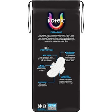 U By Kotex Regular Extra Pads With Wings 14 pack