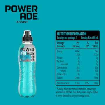Powerade Fifa Assist Sports Drink Sipper Cap 600mL