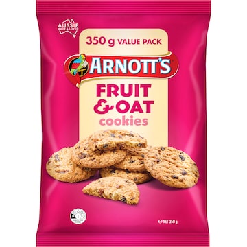 Arnott's Cookies Fruit & Oat 350g