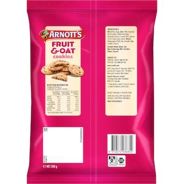 Arnott's Cookies Fruit & Oat 350g