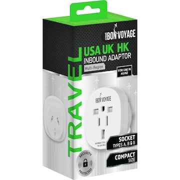 Crest Bon Voyage Inbound Adaptor USA UK & HK each