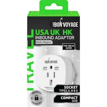 Crest Bon Voyage Inbound Adaptor USA UK & HK each