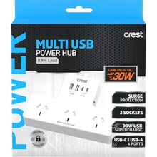 Crest Multi USB Power Hub 0.9m each