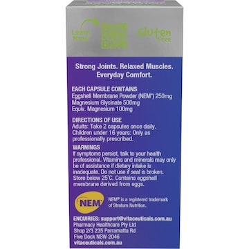 Vitaceuticals MagZorb Joint Ease With Nem Hard Vegan Capsules 60 pack