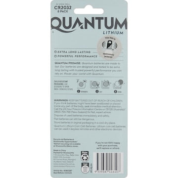 Quantum CR2032 Batteries 8 pack