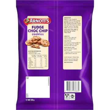 Arnott's Cookies Fudge Choc Chip 350g