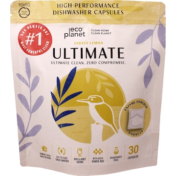 Eco Planet Ultimate Dishwasher Capsules Lemon 30 pack
