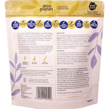 Eco Planet Ultimate Dishwasher Capsules Lemon 30 pack