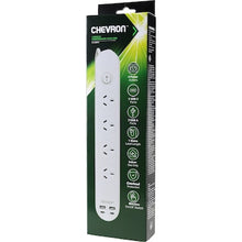 Chevron 4 Outlet Powerboard With USB each