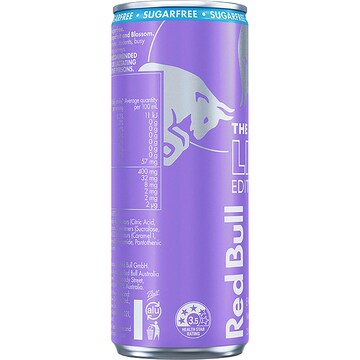 Red Bull Lilac Sugar Free Energy Drink Grapefruit & Blossom Can 250mL