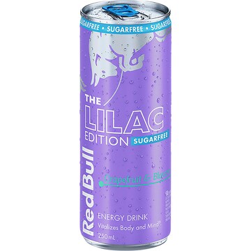 Red Bull Lilac Sugar Free Energy Drink Grapefruit & Blossom Can 250mL