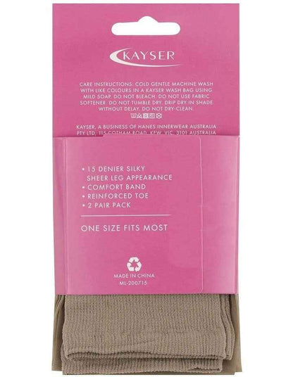 Silky Elastane Knee Hi's in Smoke