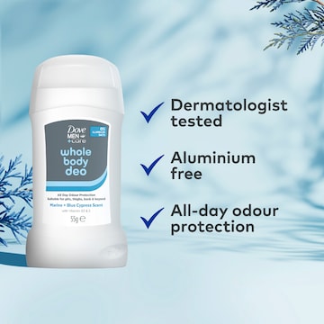 Dove Men +Care Whole Body Deodorant Stick Blue Cyprus 55g