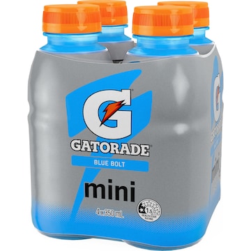 Gatorade Blue Bolt Sports Drink Mini Bottles 350mL x 4 pack