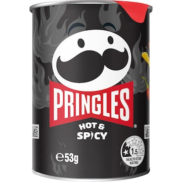 Pringles Hot & Spicy Potato Chips 53g
