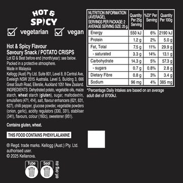 Pringles Hot & Spicy Potato Chips 53g