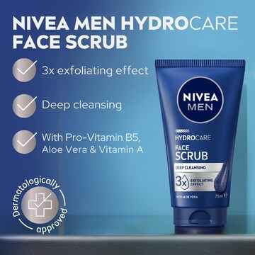 Nivea Men Hydrocare Exfoliating Face Scrub 75mL