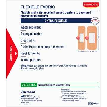 Elastoplast Flexible Fabric Strips Assorted 100 pack