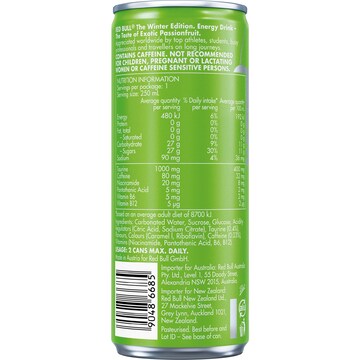 Red Bull Energy Drink The Winter Edition Exotic Passionfruit 250mL