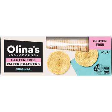 Olina's Bakehouse Gluten Free Wafer Crackers Original 90g