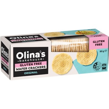 Olina's Bakehouse Gluten Free Wafer Crackers Original 90g