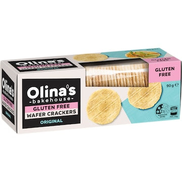 Olina's Bakehouse Gluten Free Wafer Crackers Original 90g