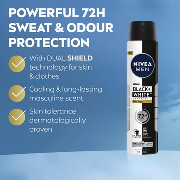 Nivea Men Black & White Aerosol Antiperspirant Epic Night 250mL