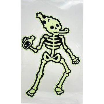 Halloween Window Gel Cling Skeleton each