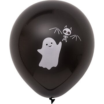 Halloween Printed Balloons Ghost 10 pack