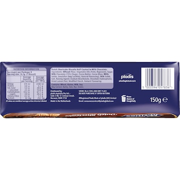 McVitie's Dutch Shortcake Milk Chocolate 150g