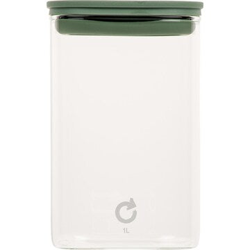 Urban Ethos Glass Pantry Canister 1L each