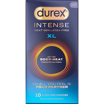 Durex Intense Body-Heat Condoms Extra Large 10 pack