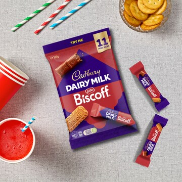 Cadbury Dairy Milk Biscoff Mini Chocolate Bars 11 pack