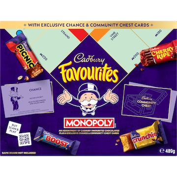Cadbury Favourites Monopoly Game Chocolate Box 489g