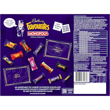 Cadbury Favourites Monopoly Game Chocolate Box 489g