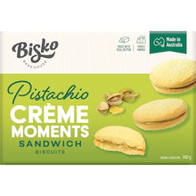 Bisko Bakehouse Creme Moments Shortbread With Pistachio Cream Filling 140g