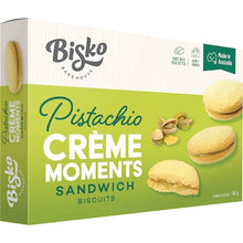 Bisko Bakehouse Creme Moments Shortbread With Pistachio Cream Filling 140g