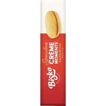 Bisko Bakehouse Creme Moments Shortbread With Speculoos Cream Filling 140g